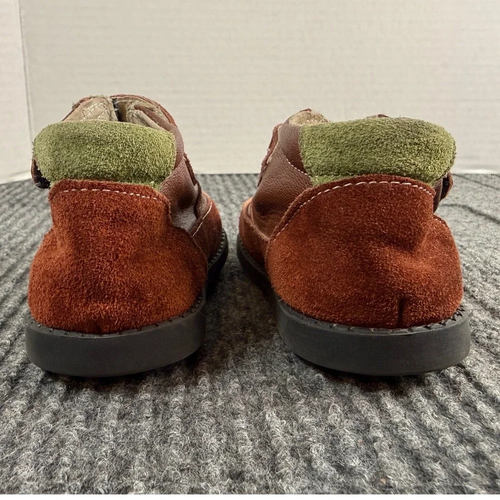 See Kai Run Kids Brown Leather Suede High Top Sneakers Size 3 Hook Loop Strap